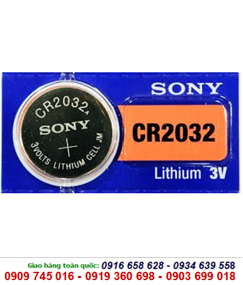 Sony CR2032; Pin Sony CR2032 lithium 3V _Made in Indonesia _1viên